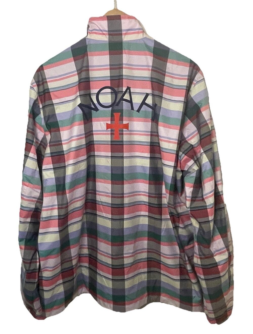 Adidas Originals x NOAH Plaid Windbreaker Water Repellant Running Jacket XL